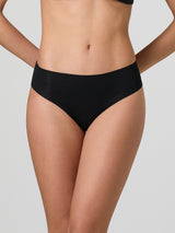 Laser cut briefs with lace on the back