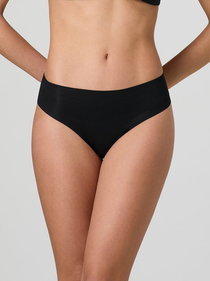 Laser cut briefs with lace on the back