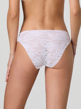 Jadea 8020 slip donna in pizzo taglio laser bianco