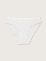 Jadea 8020 slip donna in pizzo taglio laser bianco