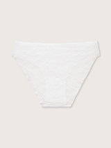 Jadea 8020 slip donna in pizzo taglio laser bianco