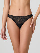 Jadea 8022 perizoma in pizzo taglio laser nero