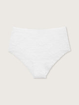 Jadea 8023 slip midi donna in pizzo taglio laser bianco