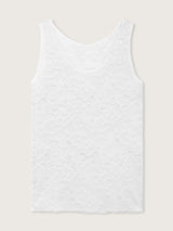 Jadea 8024 canotta donna in pizzo taglio laser bianco