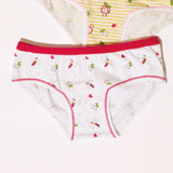 Jadea 803 slip bimba cotone elasticizzato fantasia libellula bianco 
