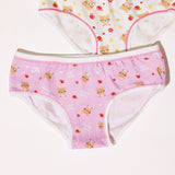 Jadea 806 slip bimba cotone elasticizzato fantasia mela lilla
