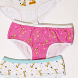 Jadea 809 slip bimba cotone elasticizzato fantasia giraffa fucsia
