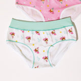 Jadea 812 slip bimba fascia alta cotone elasticizzato fantasia bambolina bianco
