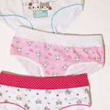 Jadea 814 slip bimba fascia alta cotone elasticizzato fantasia animaletti rosa
