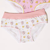 Jadea 816 slip bimba fascia alta cotone elasticizzato fantasia topolina bianco
