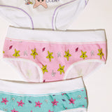 Jadea 819 slip bimba fascia alta cotone elasticizzato fantasia stella marina rosa
