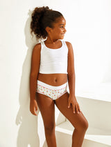 Jadea 820 slip bimba fascia alta cotone elasticizzato fantasia frutta 
