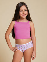 Jadea 834 Slip bimba in morbido cotone elasticizzato con fantasia ippopotamo 
