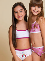 Jadea 853 coordinato intimo bimba con brassiere fantasia orsetto
