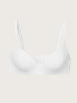 Jadea Reggiseno Abbraccio senza ferretto con leggera imbottitura bianco