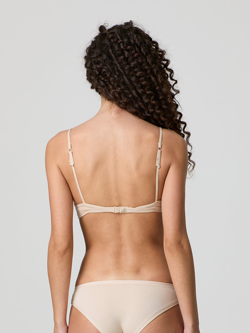 Reggiseno a triangolo imbottito in cotone modal