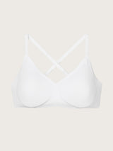 Jadea Nuvola reggiseno a triangolo senza cuciture coppe estraibili bianco