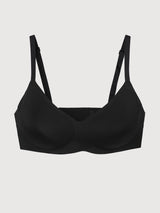 Jadea Nuvola reggiseno a triangolo senza cuciture coppe estraibili nero
