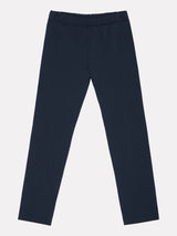 Jadea 152 leggings pantalone blu con cuciture in viscosa