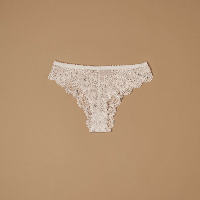 Perizoma lingerie in pizzo trasparente