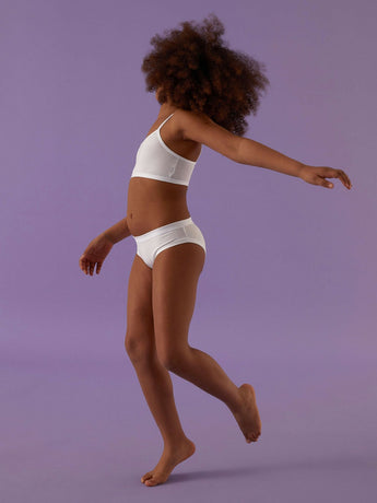 Jadea 176 slip bimba in cotone modal bianco 