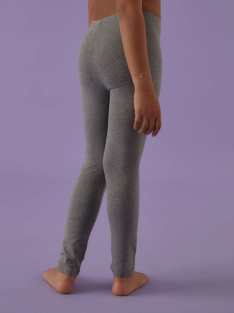 Long girl leggings in fresh cotton