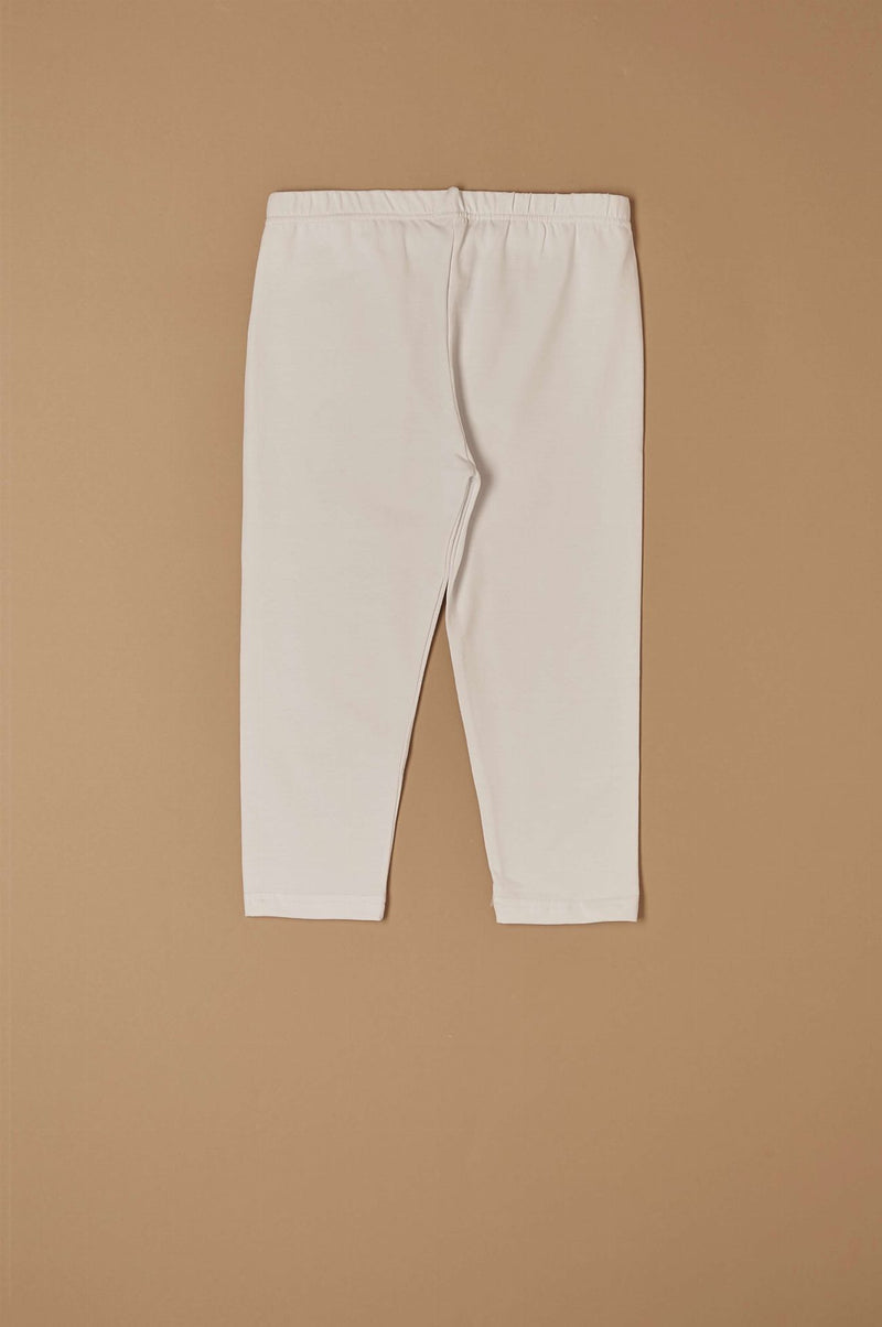 Leggings bimba modello capri in fresco cotone