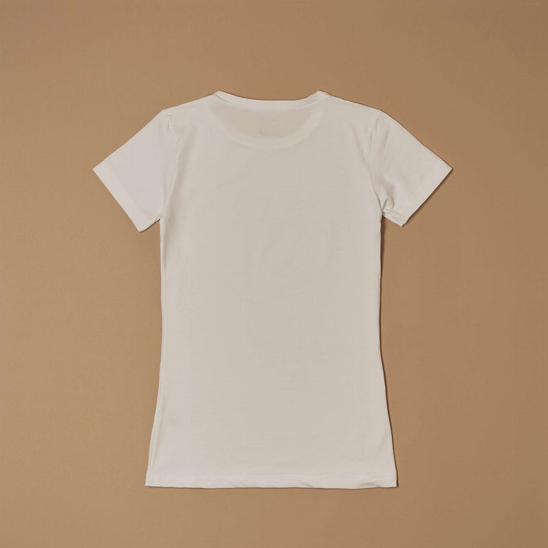 T-shirt a girocollo in cotone modal