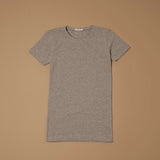 T-shirt a girocollo in cotone modal