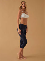 Jadea 4266 leggings modello capri in fresco cotone blu