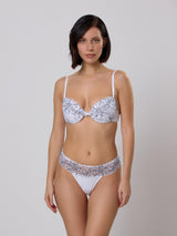 Jadea 4606 push-up bicolore bianco in pizzo moscato 