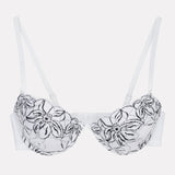 Jadea 4606 push-up bicolore bianco in pizzo moscato 