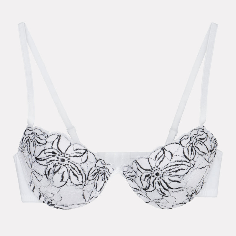 Jadea 4606 push-up bicolore bianco in pizzo moscato 