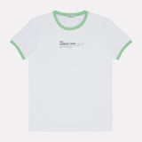 Jadea 4625 t-shirt bianca con bordi a contrasto in cotone