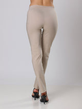 Jadea 4634 leggings cucitura frontale in viscosa beige