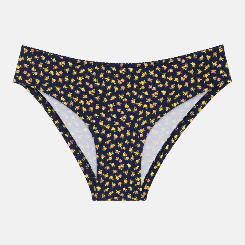 Jadea 6398 slip blu a fantasia floreale gin lemon. 